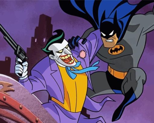 Batman And The Joker Animated Movie Diamond Painting