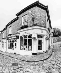 Black And White Macclesfield Streets Diamond Painting