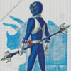 Blue Power Ranger Character Art Diamond Painting