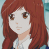 Blue Spring Ride Anime Girl Diamond Painting