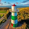 De Haan Lighthouse Diamond Painting