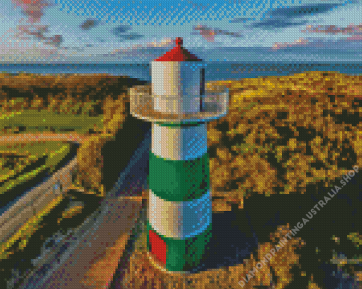 De Haan Lighthouse Diamond Painting