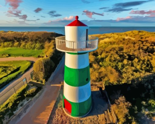 De Haan Lighthouse Diamond Painting