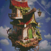 Fantasy Flying House Diamond Painting