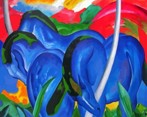 Franz Marc Blue Horses Diamond Painting