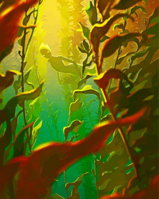 Kelp Forest Cartoon Diamond Painting