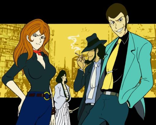 Lupin III Characters Manga Series Diamond Painting