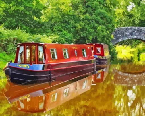 Narrow Boats Diamond Painting