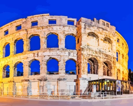 Pula Amphitheater Diamond Painting