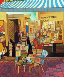 Vintage Old Bookstore Diamond Painting