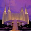 Washington DC Temple Sunset Diamond Painting