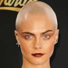 Cara Delevingne Bald Head Diamond Painting