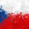 Czech Republic Splatter Flag Art Diamond Painting