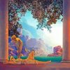 Daybreak by Maxfield Parrish Diamond Painting