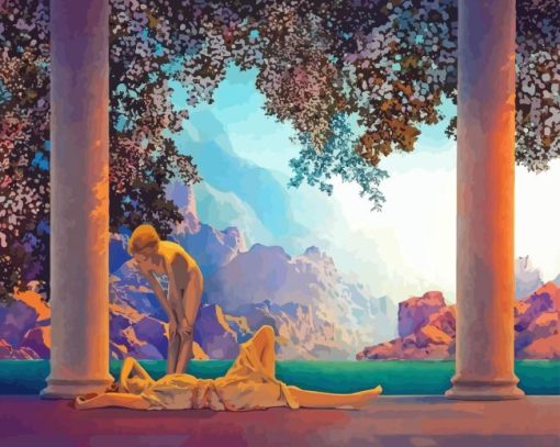 Daybreak by Maxfield Parrish Diamond Painting