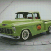 Green 1955 Chevy Pickup Truck Diamond Painting