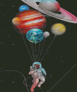 Planet Balloons Diamond Painting