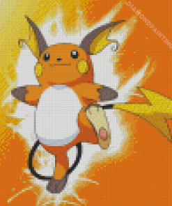 Pokemon Species Raichu Diamond Painting