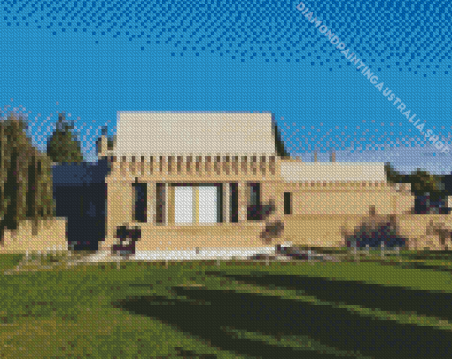 The Hollyhock House Diamond Painting