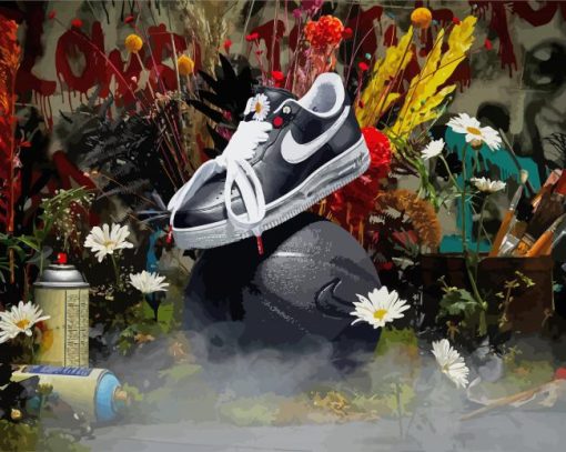 Black Nike Air Force Diamond Paintings