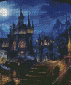 Drak Fantasy Castle Diamond Paintings