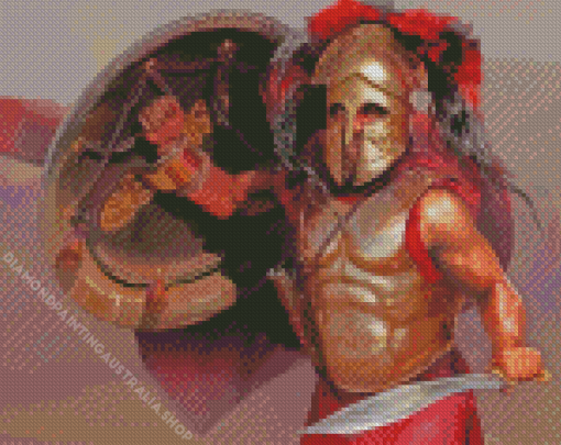 Greek Spartan Warrior Diamond Paintings