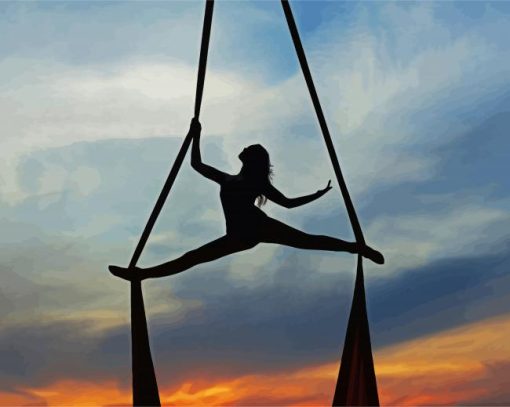 Dancer Silhouette Diamond Paintings