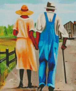 black african couple Diamond Paintings