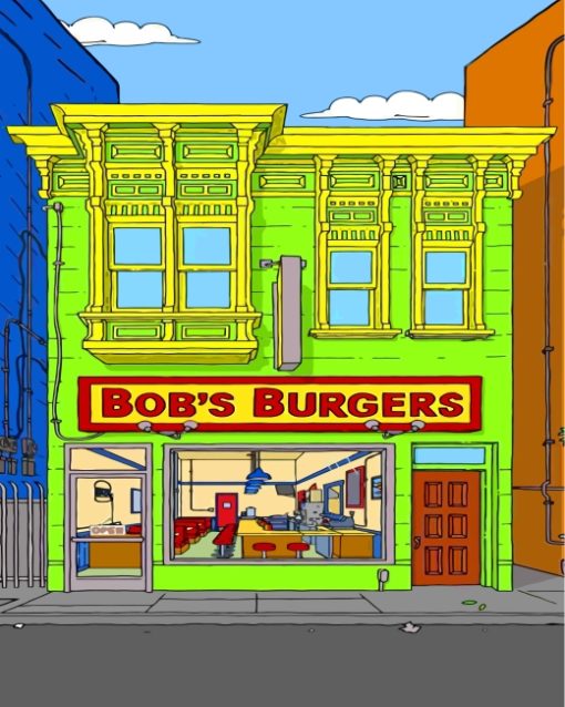 bobs burgers restaurant Diamond Paintings