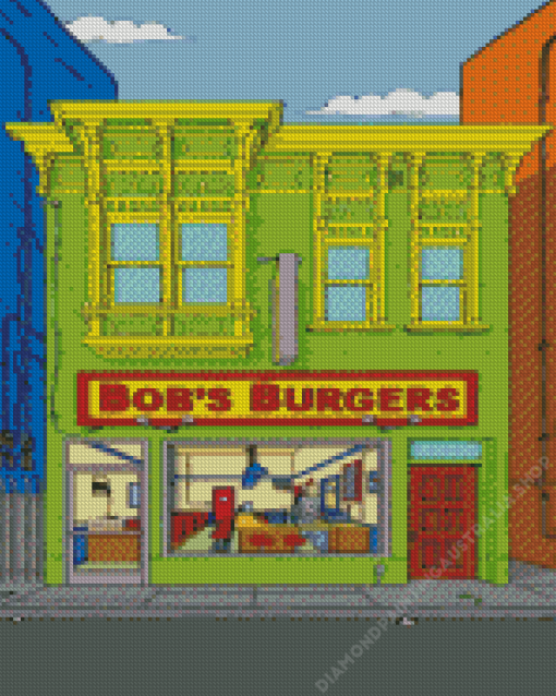 bobs burgers restaurant Diamond Paintings