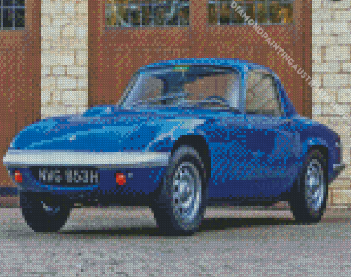 Blue Classic Lotus elan Diamond Paints