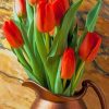 Red tulips photography Diamond Paintings