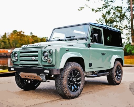 aesthetic Land rover defender 90 Diamond Paints