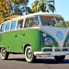 green Volkswagen microbus Diamond Paints