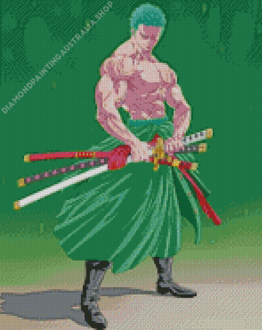 roronoa zoro art Diamond Paintings