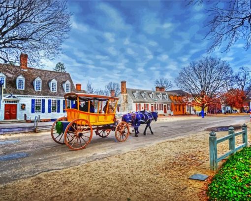 Colonial Williamsburg Visitor Center Diamond Painting