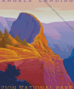 Angels Landing Zion National Park Diamond Painting