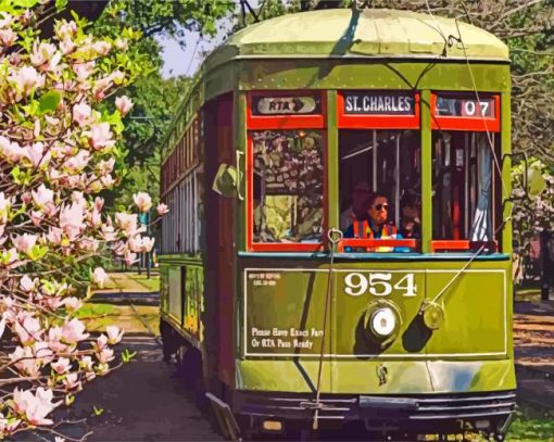 Charles St Streetcar Diamond Painting