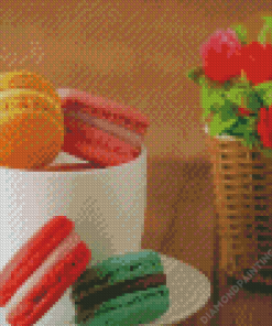 Coffee In Cup And Biscuits Diamond Painting