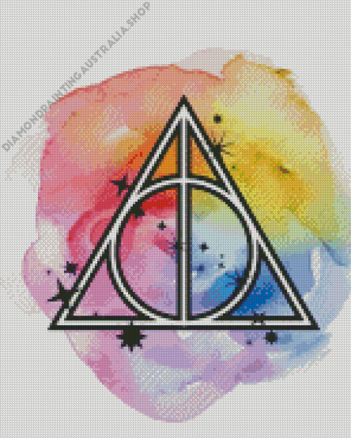 Colorful Deathly Hallows Diamond Painting