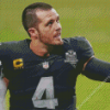 Football Quarterback Derek Carr Diamond Painting