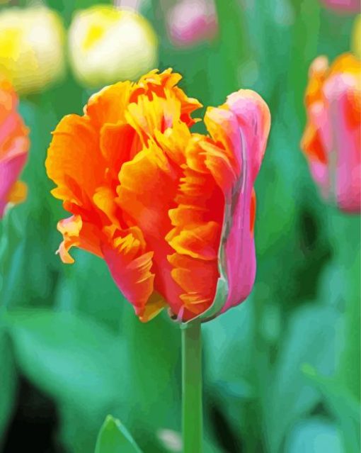 Parrot Tulips Diamond Painting