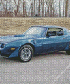 1979 Blue Pontiac Firebird Car Diamond Painting