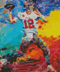 Abstract Tom Brady Diamond Painting