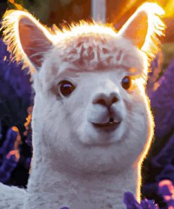 Alpaca Smiling Diamond Painting