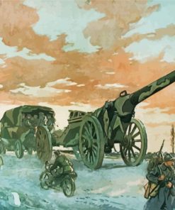 Artillery Military Art Diamond Painting