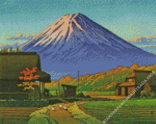 Autumn At Funatsu Hasui Kawase Diamond Painting