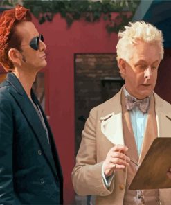 Aziraphale and Crowley Diamond Painting