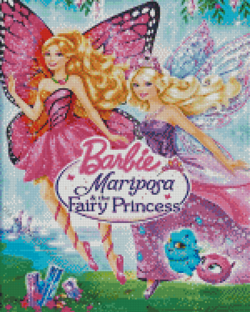 Barbie Mariposa Diamond Painting