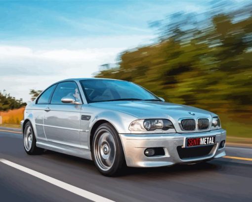 BMW E46 On Road Diamond Painting